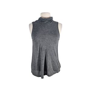 Cupcakes and Cashmere Grey Sleeveless Turtleneck